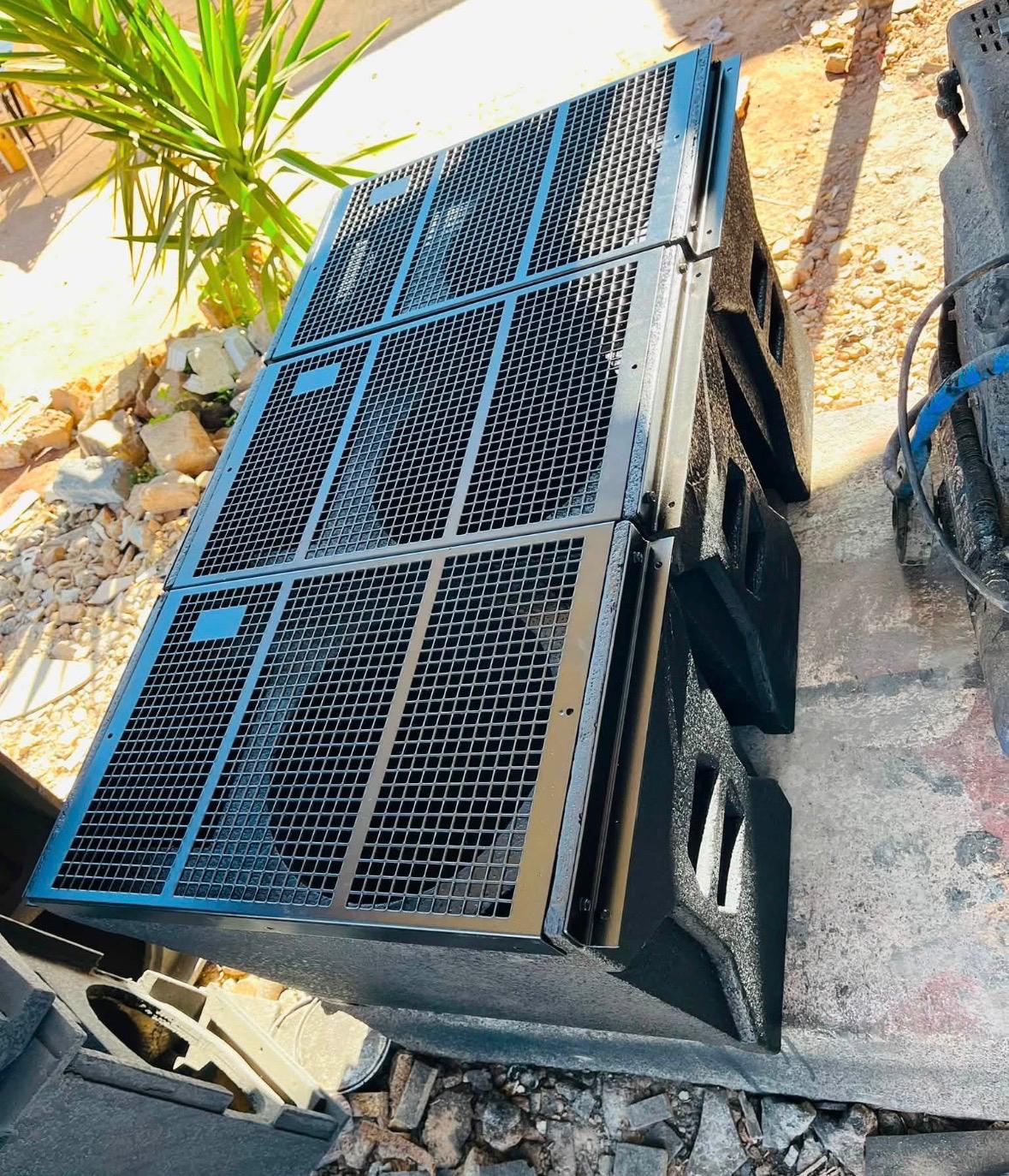 Respect Audios line array speaker stack